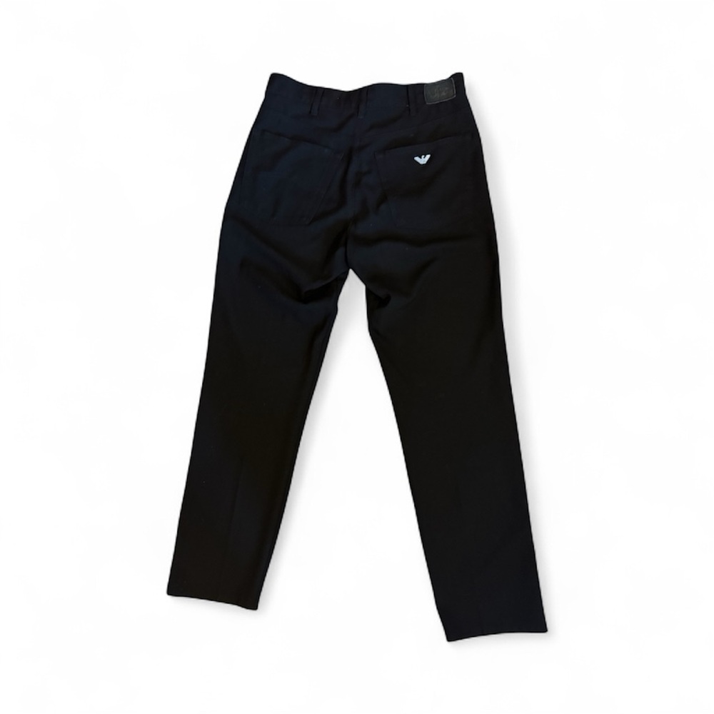 Armani Jeans Black high waist pants Pants size M straight leg good condition